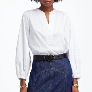Madewell V-Neck Long-Sleeve Top Size L